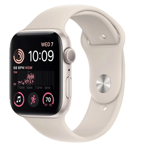 Умные часы Apple Watch SE (2022) 40mm Aluminum Case with Sport Band Starlight (S/M) фото 