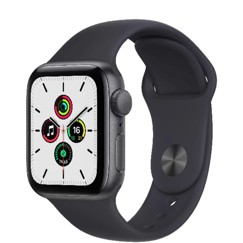 Умные часы Apple Watch SE (2022) 44mm Aluminum Case with Sport Band Midnight (S/M) фото 