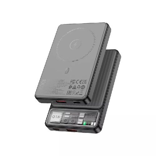 Внешний аккумулятор HOCO Q18 10000 mAh с функцией БЗУ Black фото 